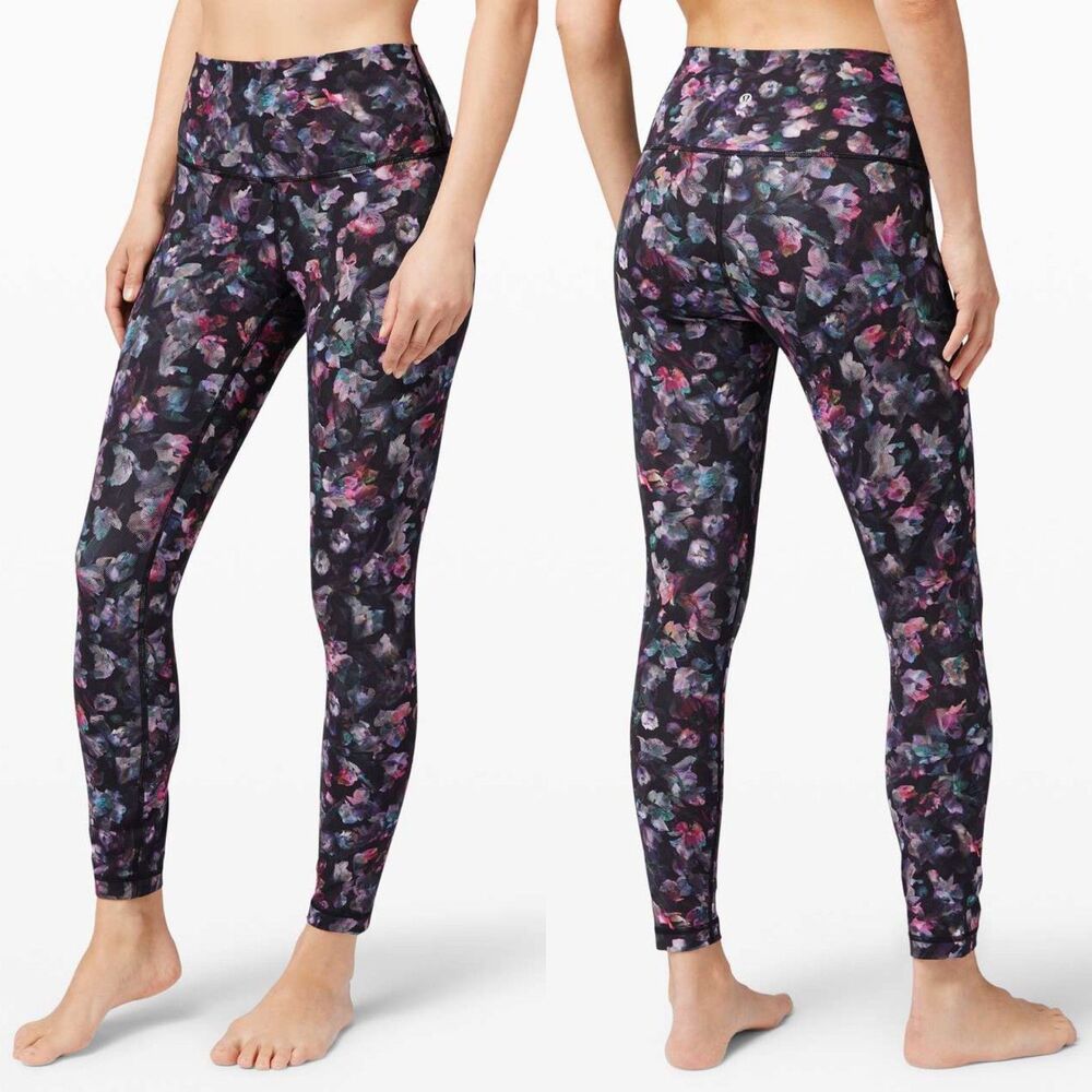 Lululemon Wunder Under High Rise Tight 25" Luxtreme Activate Floral Multi Size 6